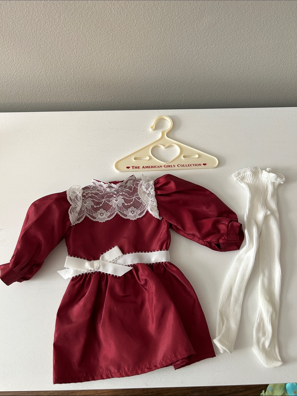 American Girl 1993 Samantha Christmas Cranberry Party Dress